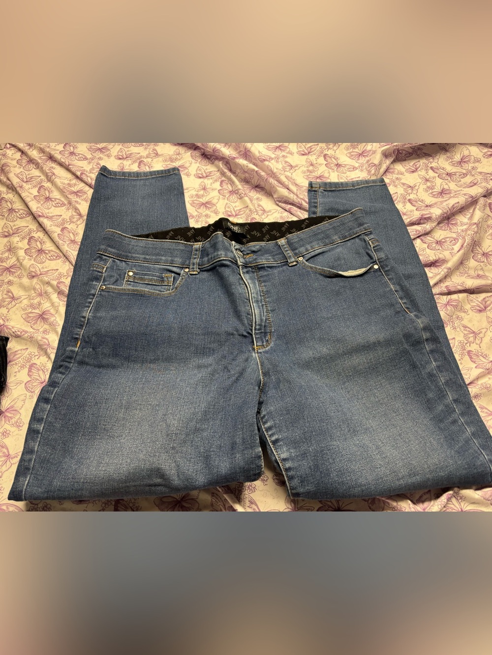 ⚛️Jones New York Classic Blue Straight-Leg Jeans